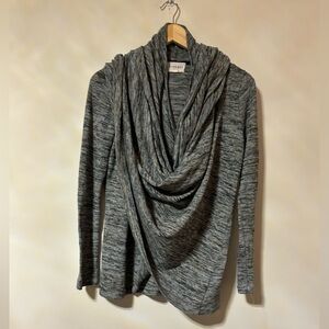 Olive & Oak- Grey Wrap Cardigan